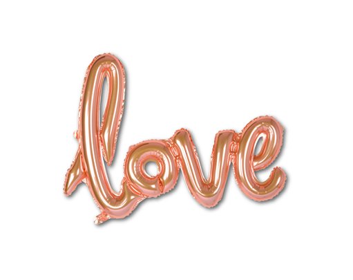 ROSE GOLD LOVE FOIL BALLOON