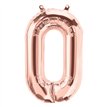 65cm NUMBER 0 ROSE GOLD FOIL BALLOON