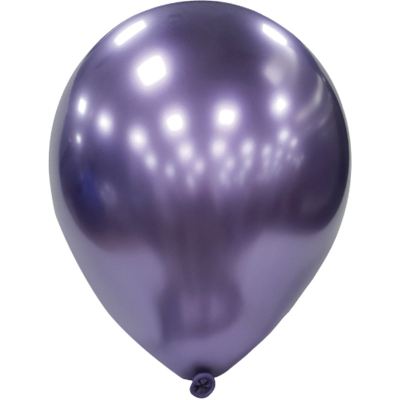 100PK 5in VIOLET PLATINUM GLOBOS LATEX