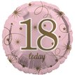 18in AGE 18 PINK FOIL BALLOON