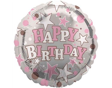 18in HAPPY BIRTHDAY FEMALE FOIL BALLOON