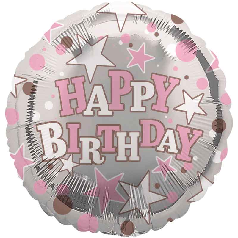 18in HAPPY BIRTHDAY FEMALE FOIL BALLOON