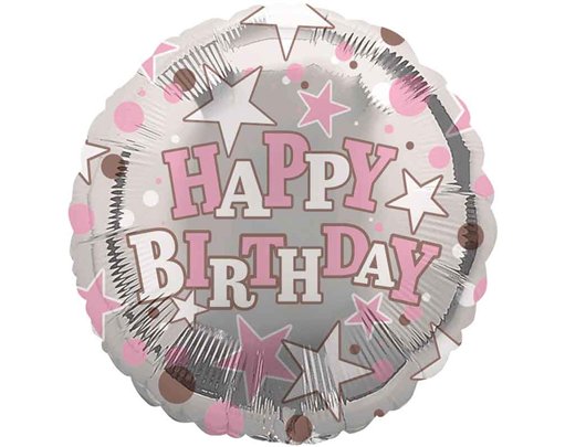 18in HAPPY BIRTHDAY FEMALE FOIL BALLOON