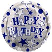18in HAPPY BIRTHDAY MALE FOIL BALLOON