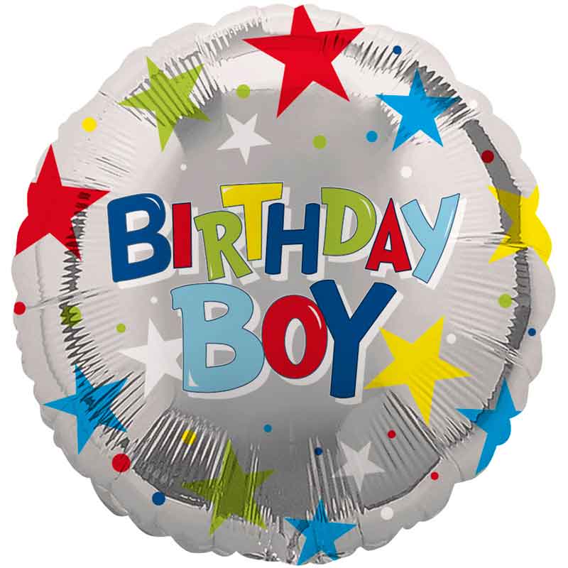 18in BIRTHDAY BOY FOIL BALLOON