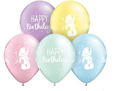25PK 11in TATTY TEDDY BIRTHDAY QUALATEX