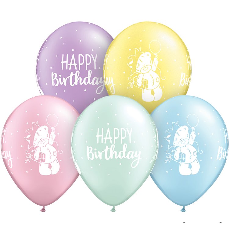 25PK 11in TATTY TEDDY BIRTHDAY QUALATEX