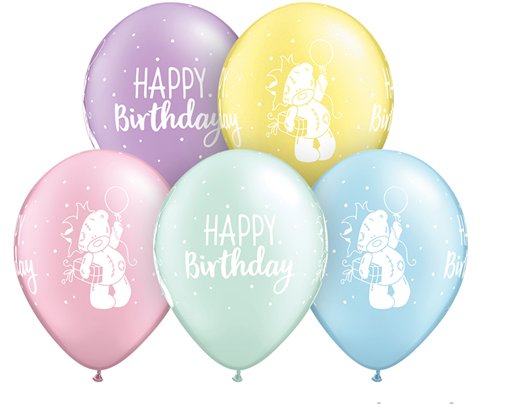 25PK 11in TATTY TEDDY BIRTHDAY QUALATEX