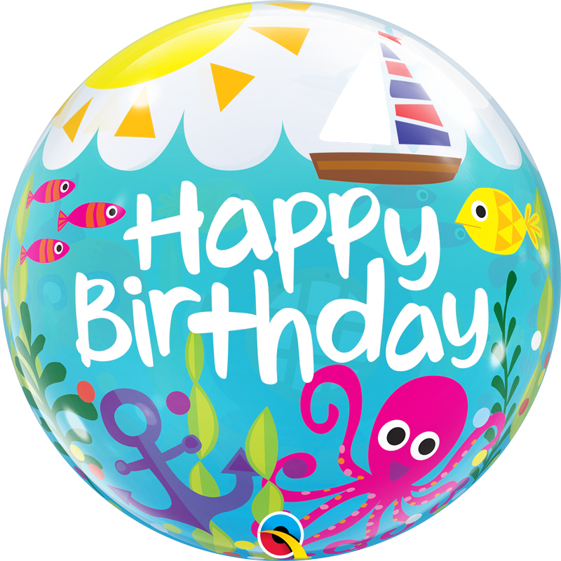 22in BIRTHDAY MARITIME FUN BUBBLE