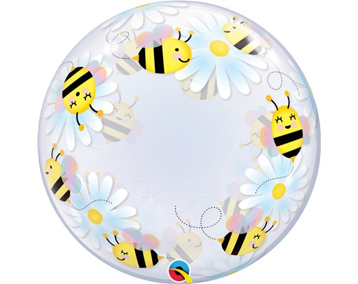 24in SWEET BEES & DAISIES DECO BUBBLE