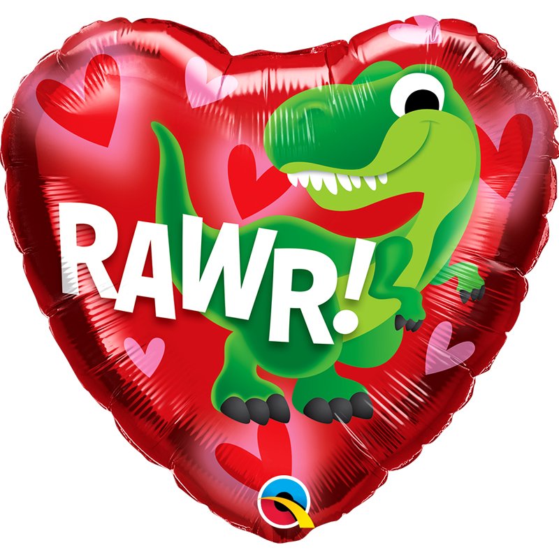 18in DINO-RAWR FOIL BALLOON