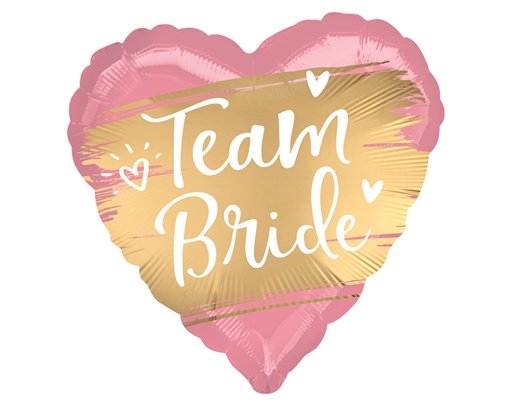 18in SATIN GOLD TEAM BRIDE FOIL BALLOON