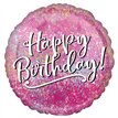 18in BIRTHDAY PINK FABULOUS FOIL BALLOON