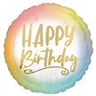 18in OMBRE AND GOLD BIRTHDAY FOIL BALLOON