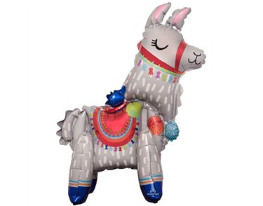 STANDING LLAMA MULTI BALLOON