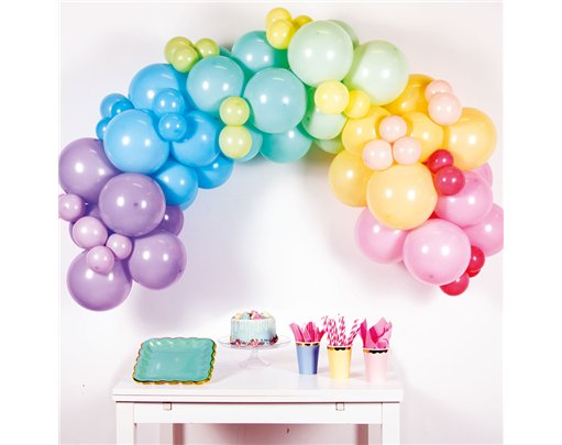 78PC PASTEL RAINBOW DIY GARLAND