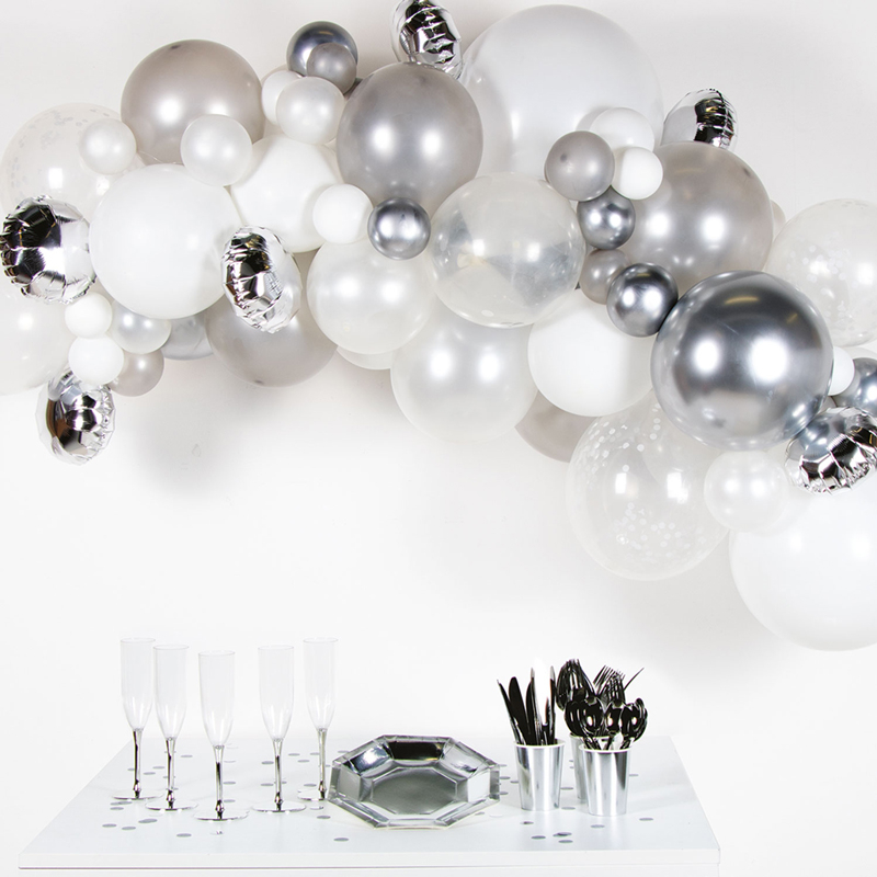66PC SILVER DIY BALLOON GARLAND