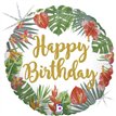 18in TROPICAL HAPPY BRITHDAY FOIL BALLOON