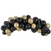 200cm BLACK AND GOLD BALLOON GARLAND
