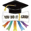 44in YOU DID IT GRAD DIPLOMA FOIL BALLOON