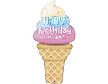 60in SPECIAL DELIVERY ICE CREAM FOIL BALLOON