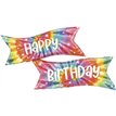 49in TIE-DYE BANNER BIRTHDAY FOIL BALLOON