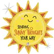 30in SUNNY THOUGHTS SUN FOIL BALLOON
