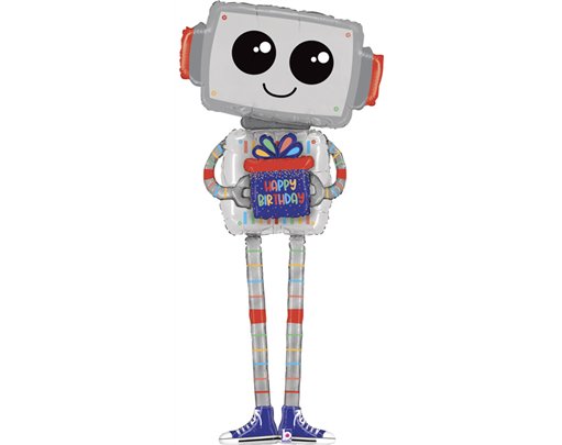 60in SPECIAL DELIVERY ROBOT FOIL BALLOON