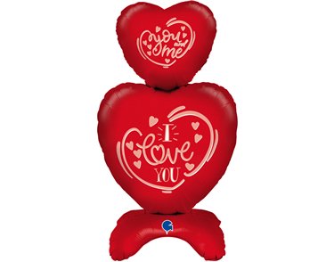 38in THE STANDUPS HEARTS FOIL BALLOON