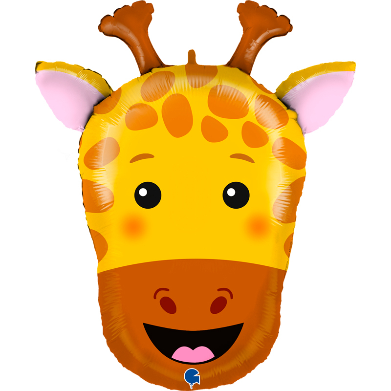 29in GIRAFFE HEAD  FOIL BALLOON