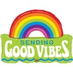 37in MIGHTY GOOD VIBES SHAPED FOIL BALLOON