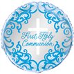18in FANCY BLUE CROSS 1ST COMMUNION FOIL BALLOON
