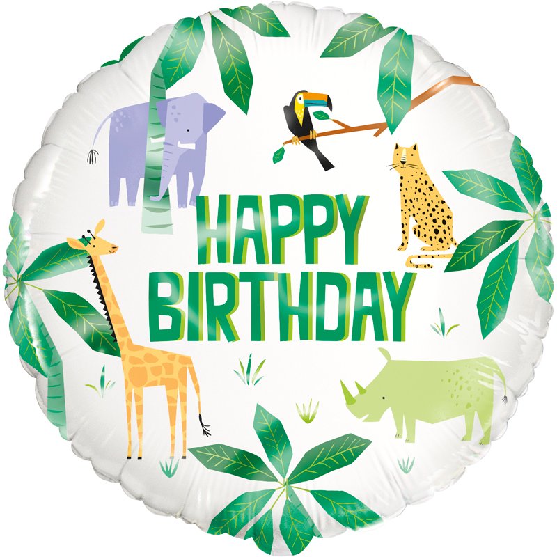 18in ANIMAL SAFARI FOIL BALLOON
