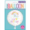 18in RAINBOW & UNICORN HAPPY BIRTHDAY FOIL BALLOON