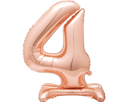 30in ROSE GOLD 4 SHAPED STANDING FOIL BALLOON