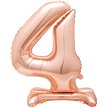 30in ROSE GOLD 4 SHAPED STANDING FOIL BALLOON