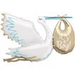 STORK IT'S A BOY GIANT FOIL BALLOON 62", PACKAGED