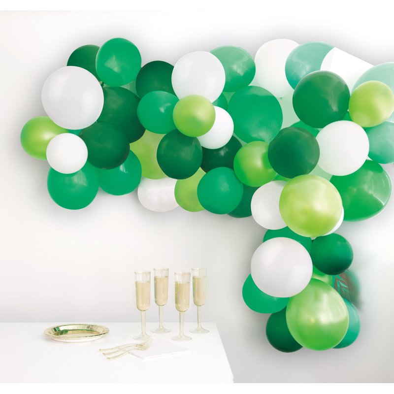 40PC GREEN BALLOON ARCH KIT