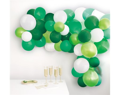 40PC GREEN BALLOON ARCH KIT