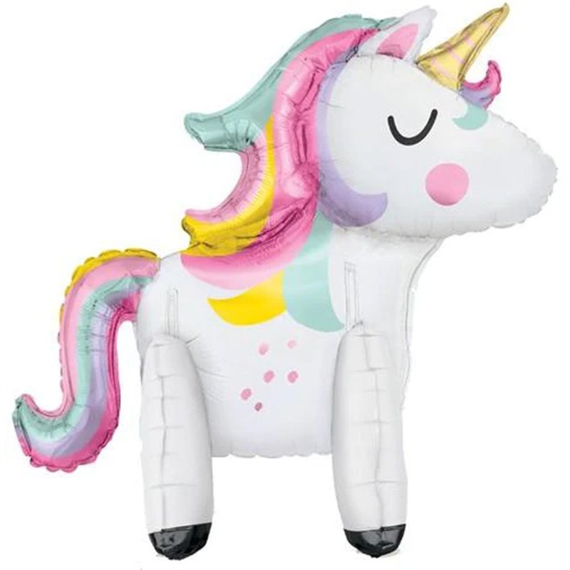 30in GIANT STANDING UNICORN BALLOON CENTERPIECE