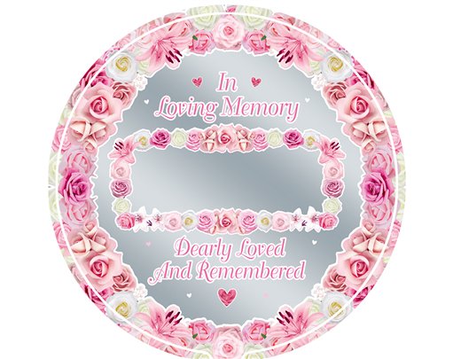 18in PERSONALISED PINK REMEMBRANCE FOIL BALLOON