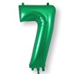 34in NUMBER 7 GREEN JUMBO FOIL BALLOON