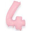 34in NUMBER 4 MATTE PINK JUMBO FOIL BALLOON