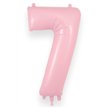 34in NUMBER 7 MATTE PINK JUMBO FOIL BALLOON