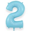 34in NUMBER 2 MATTE BLUE JUMBO FOIL BALLOON