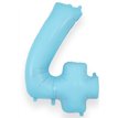 34in NUMBER 4 MATTE BLUE JUMBO FOIL BALLOON