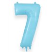 34in NUMBER 7 MATTE BLUE JUMBO FOIL BALLOON