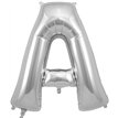 34in LETTER A SILVER JUMBO FOIL BALLOON