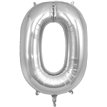 34in LETTER O SILVER JUMBO FOIL BALLOON