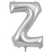 34in LETTER Z SILVER JUMBO FOIL BALLOON